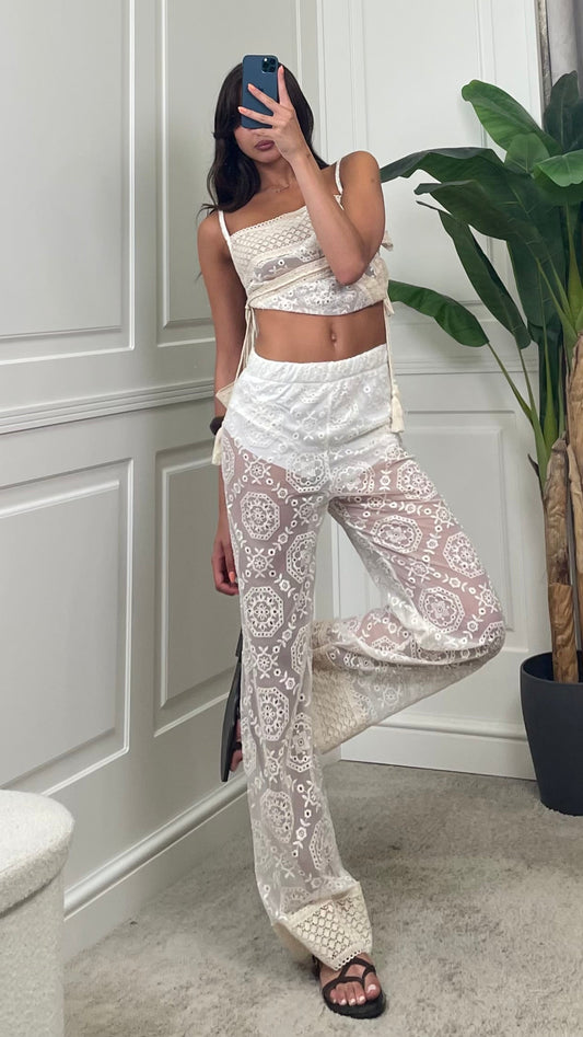 Pantalone ricamato stile bohemien HaveOne - PMA-Q252 -
