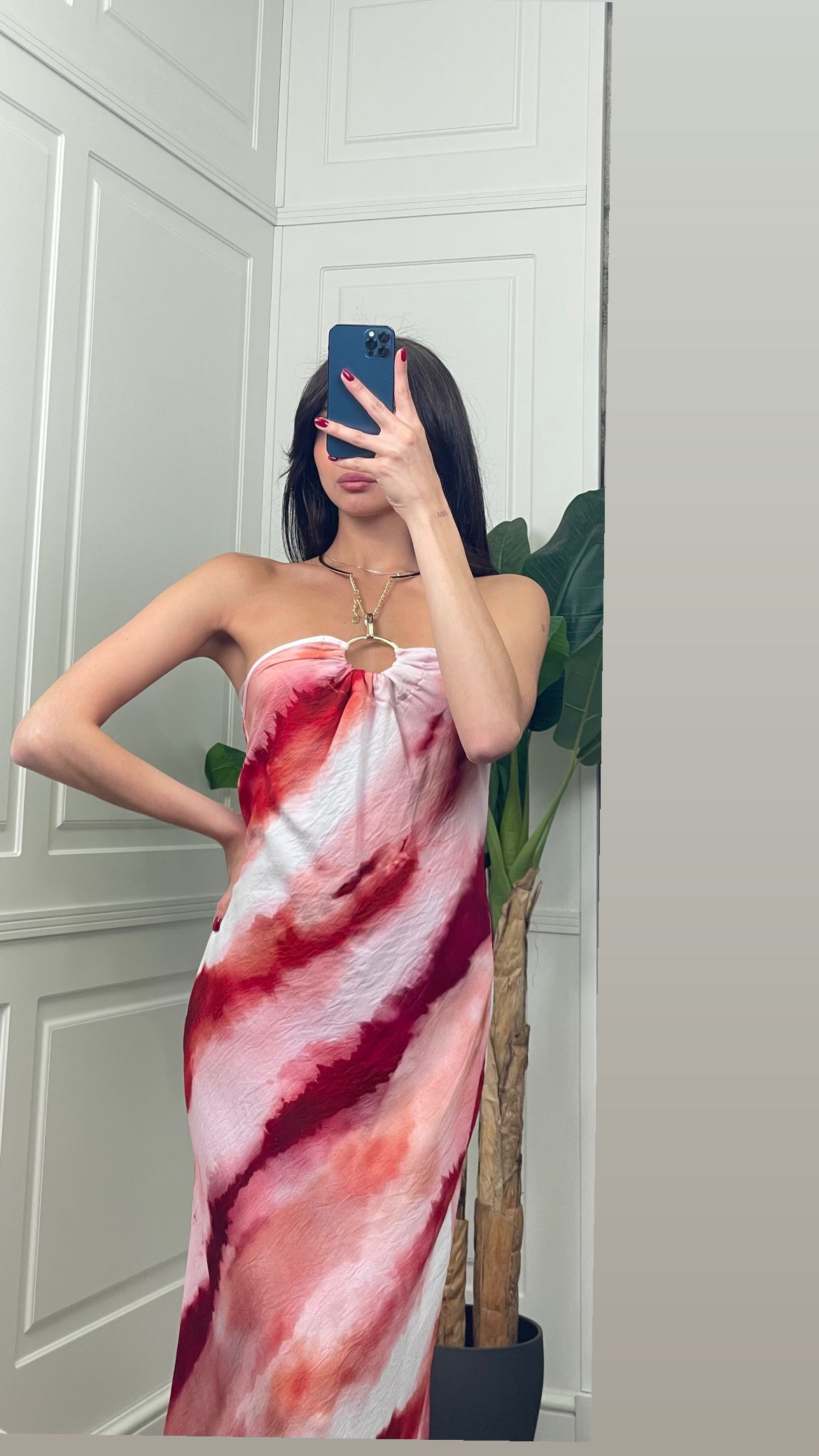 Abito lungo  "Tie Dye" HaveOne   AVS-Q102
