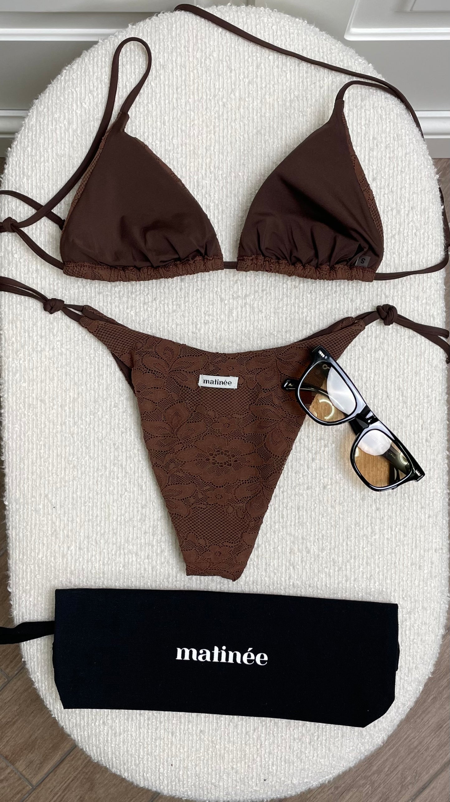 Kate merletto marrone Matinée