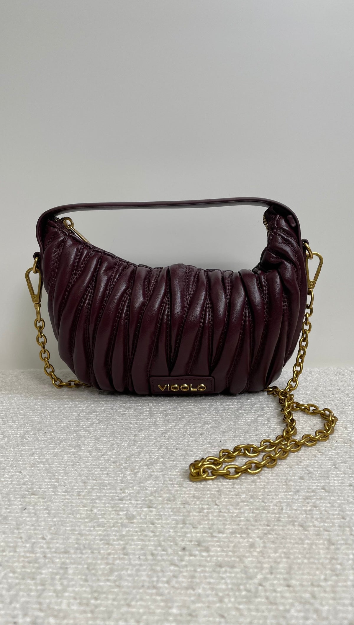 Borsa Croissant borgogna Vicolo - XAC0051 -