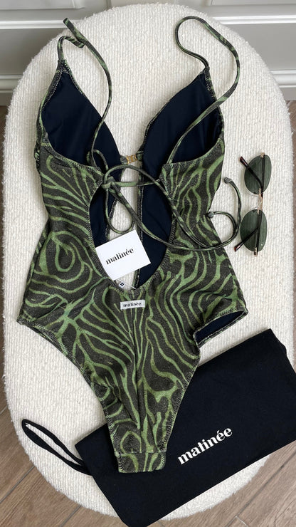 Lilly fantasia zebrato verde Matinée