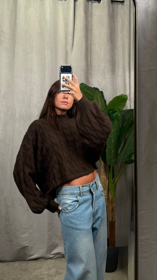 Maglione HaveOne crop-MHO-P416-