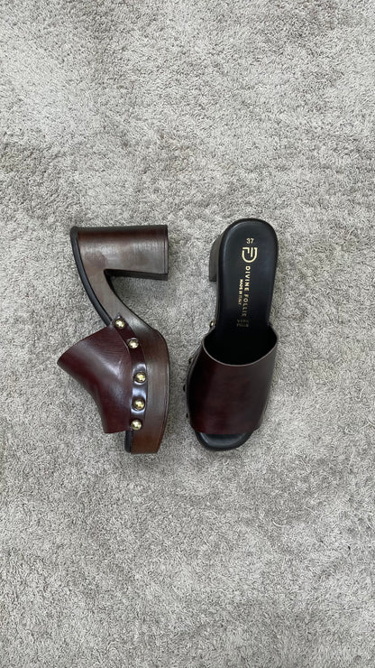 Sandalo sabot con tacco Divine Follie - 2581 -