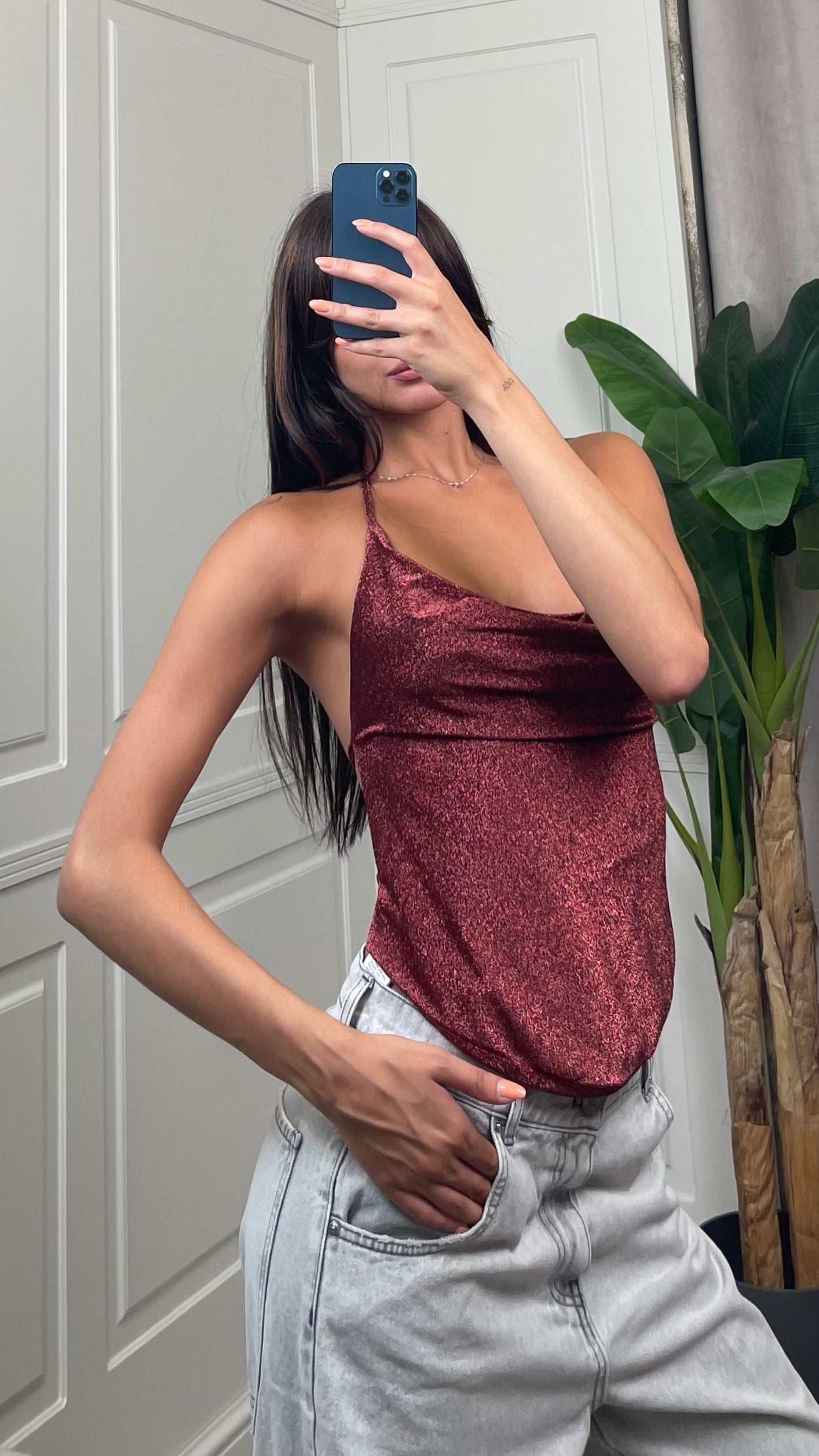 Top in Lurex bronzo HaveOne - RVS-Q069 -