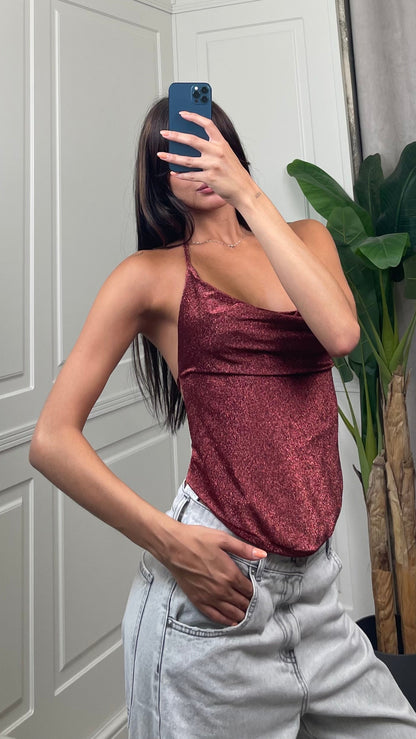 Top in Lurex bronzo HaveOne - RVS-Q069 -