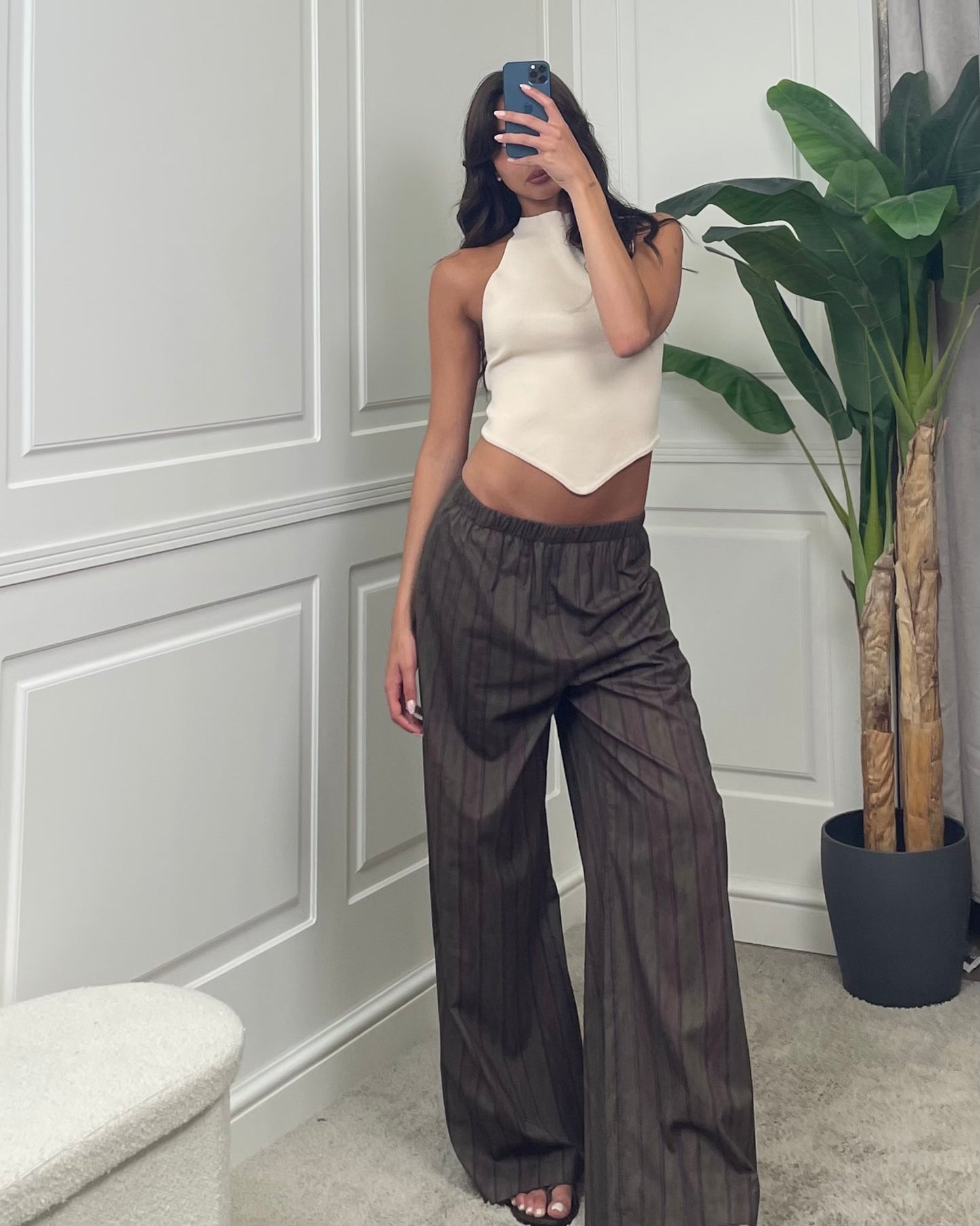 Pantalone righe verticali HaveOne - PVS-Q595 -