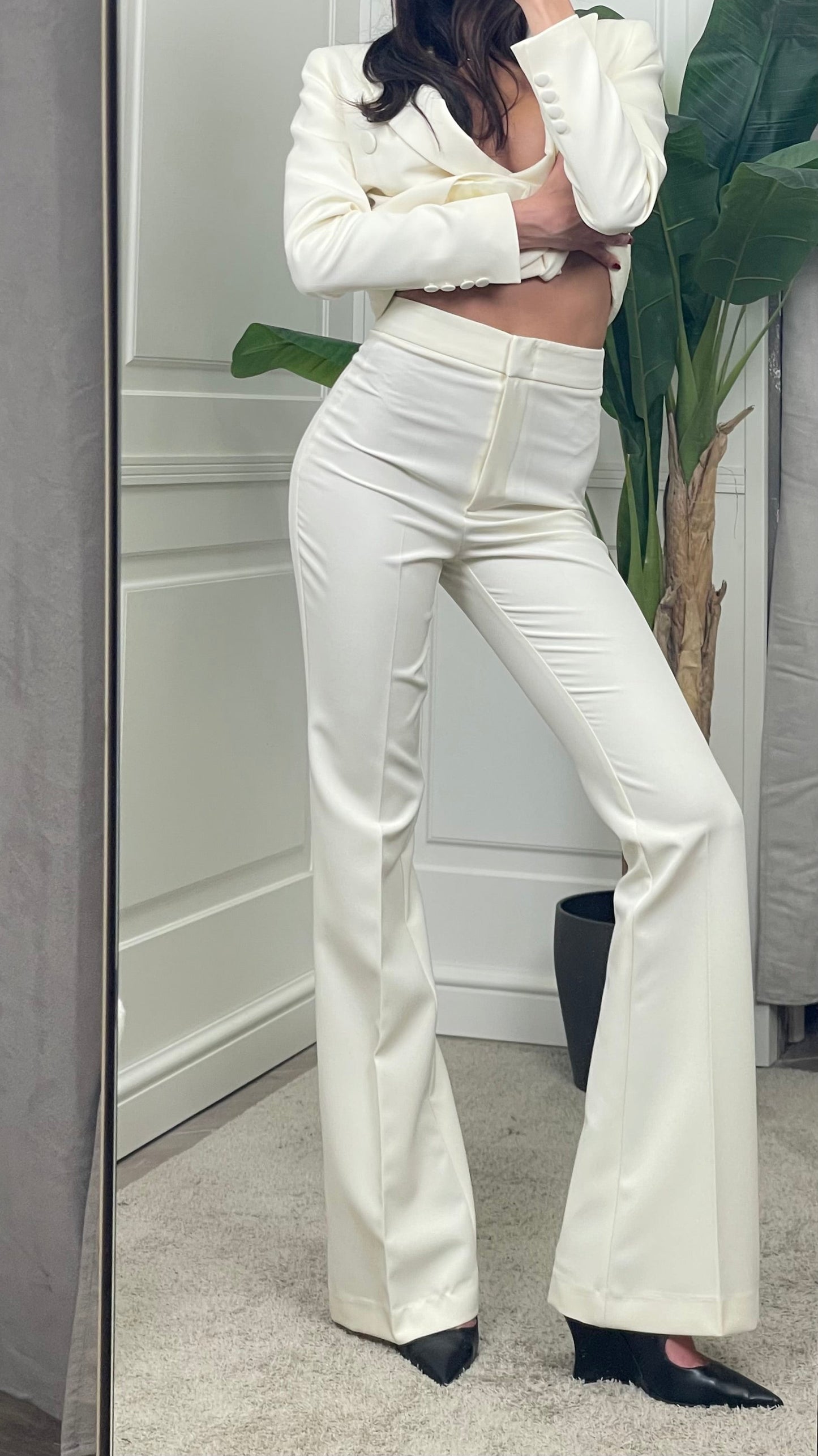 Pantalone Flare latte Silence Limited - NP2003KEY -