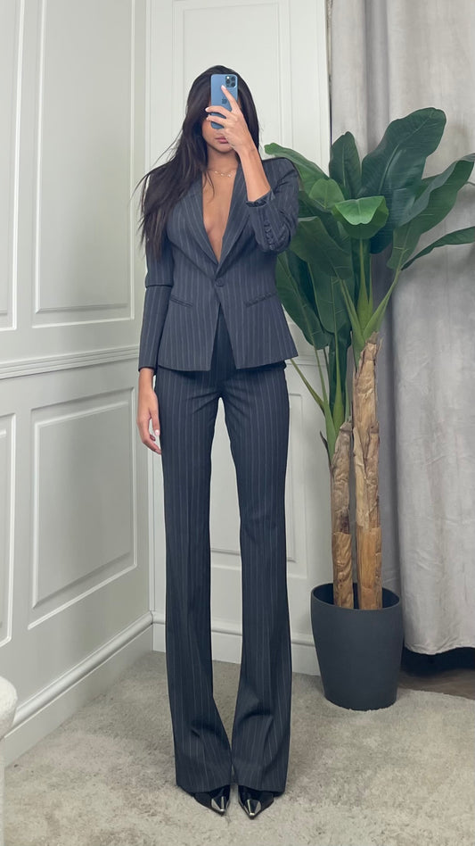 Tailleur sartoriale gessato Silence Limited