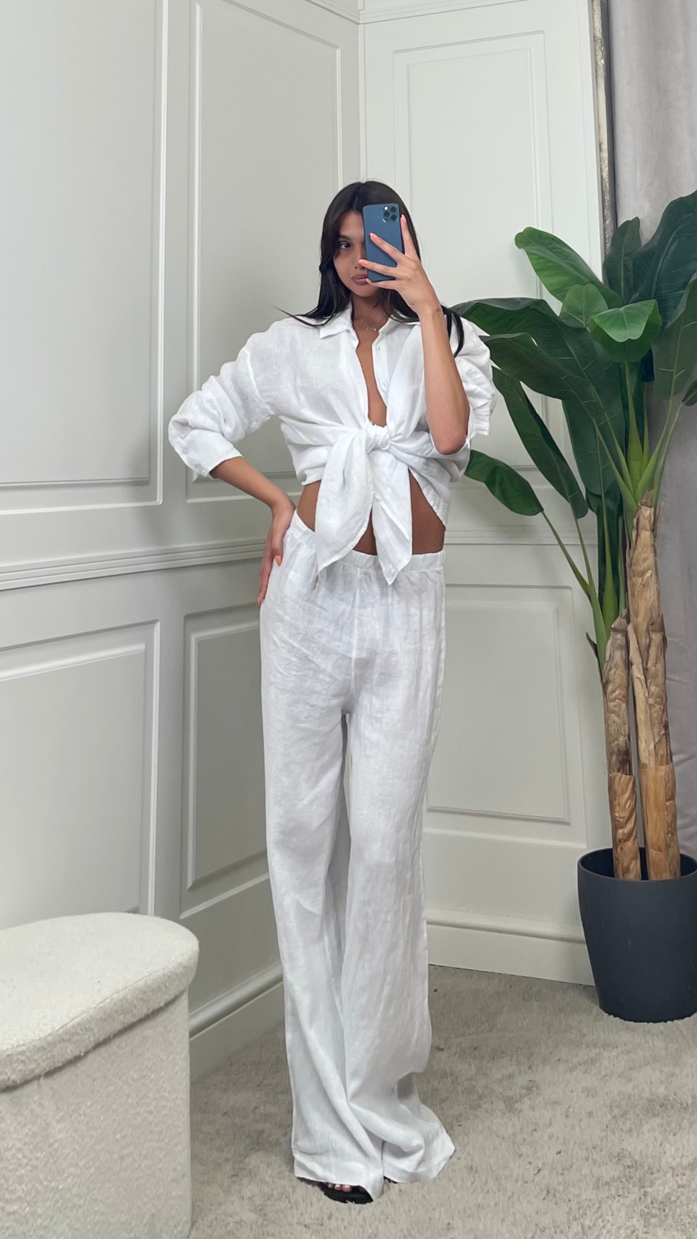 Camicia in puro lino HaveOne - CVE-Q436 -