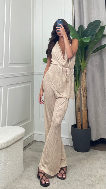 Pantalone a zampa glitter HaveOne - PVS-Q257 -