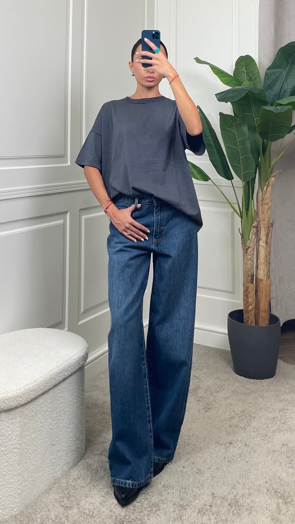 Jeans BELLA denim blu HaveOne - PLS-R097 -
