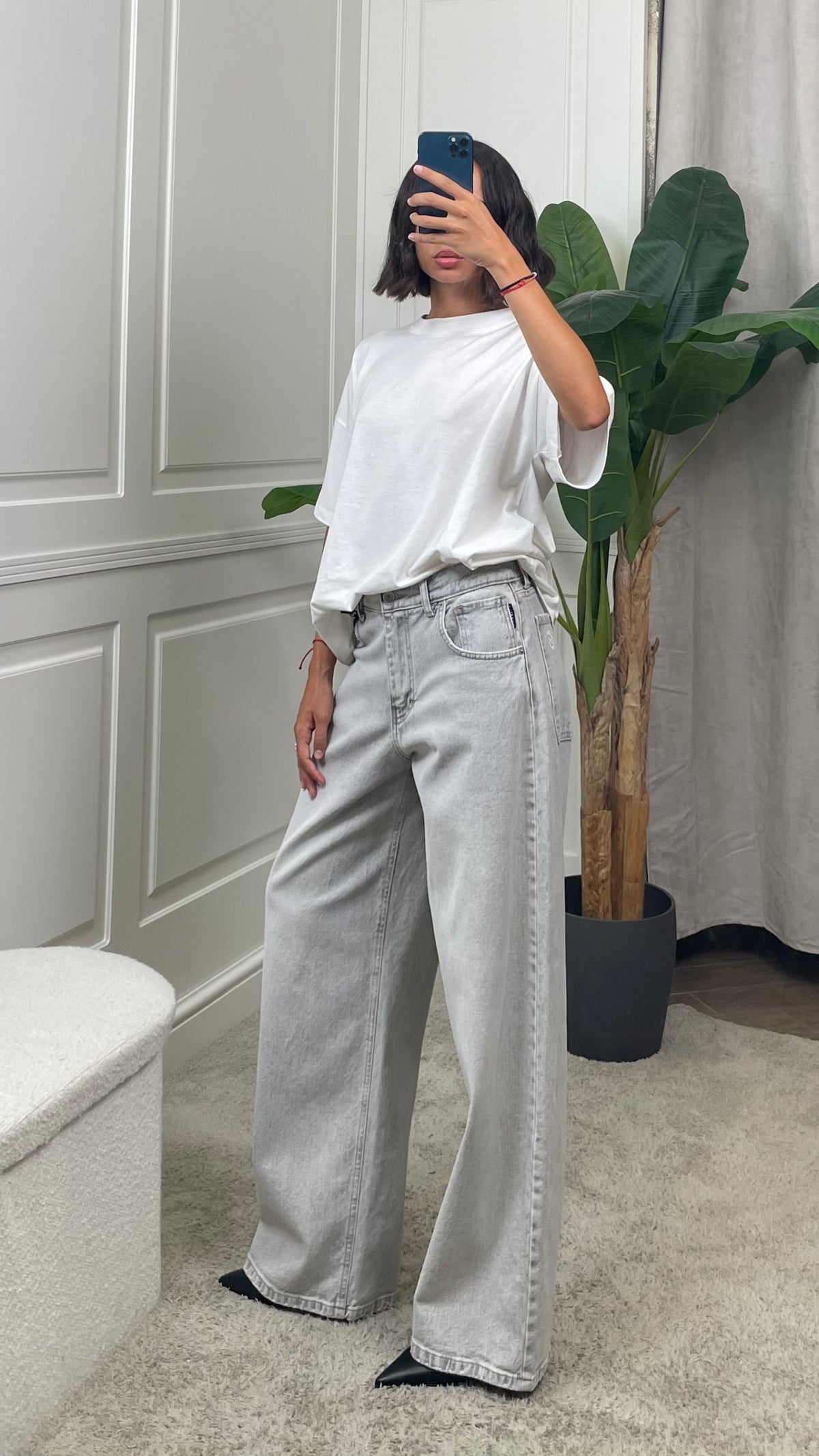 Jeans HaveOne "Bella" grigio chiaro -PLS-Q028-