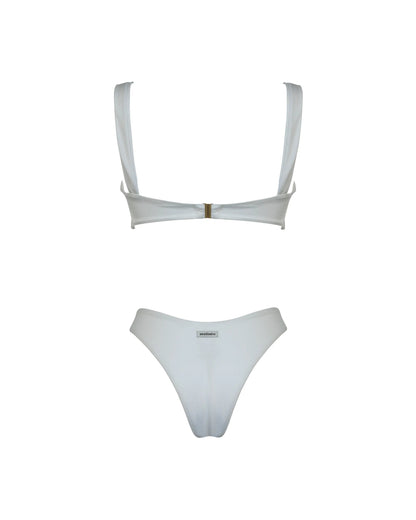 Jane lycra lucida bianco Matinée