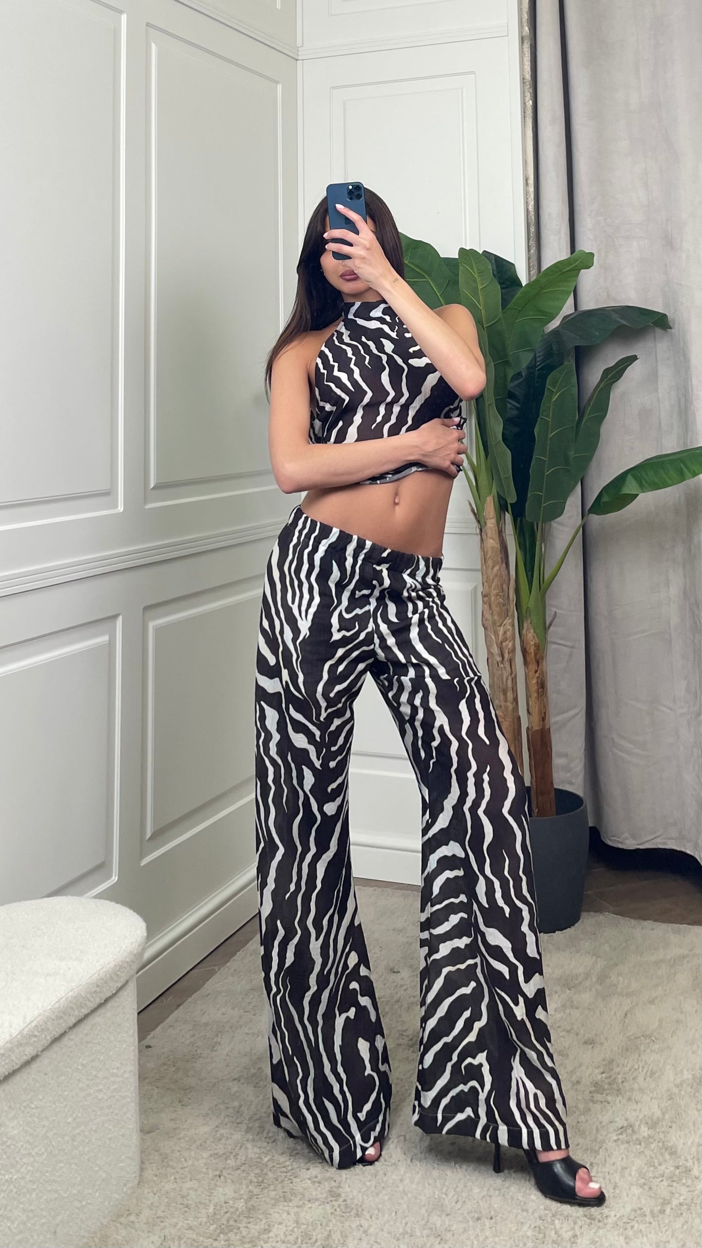 Pantalone a zampa HaveOne - PMA-Q437 -