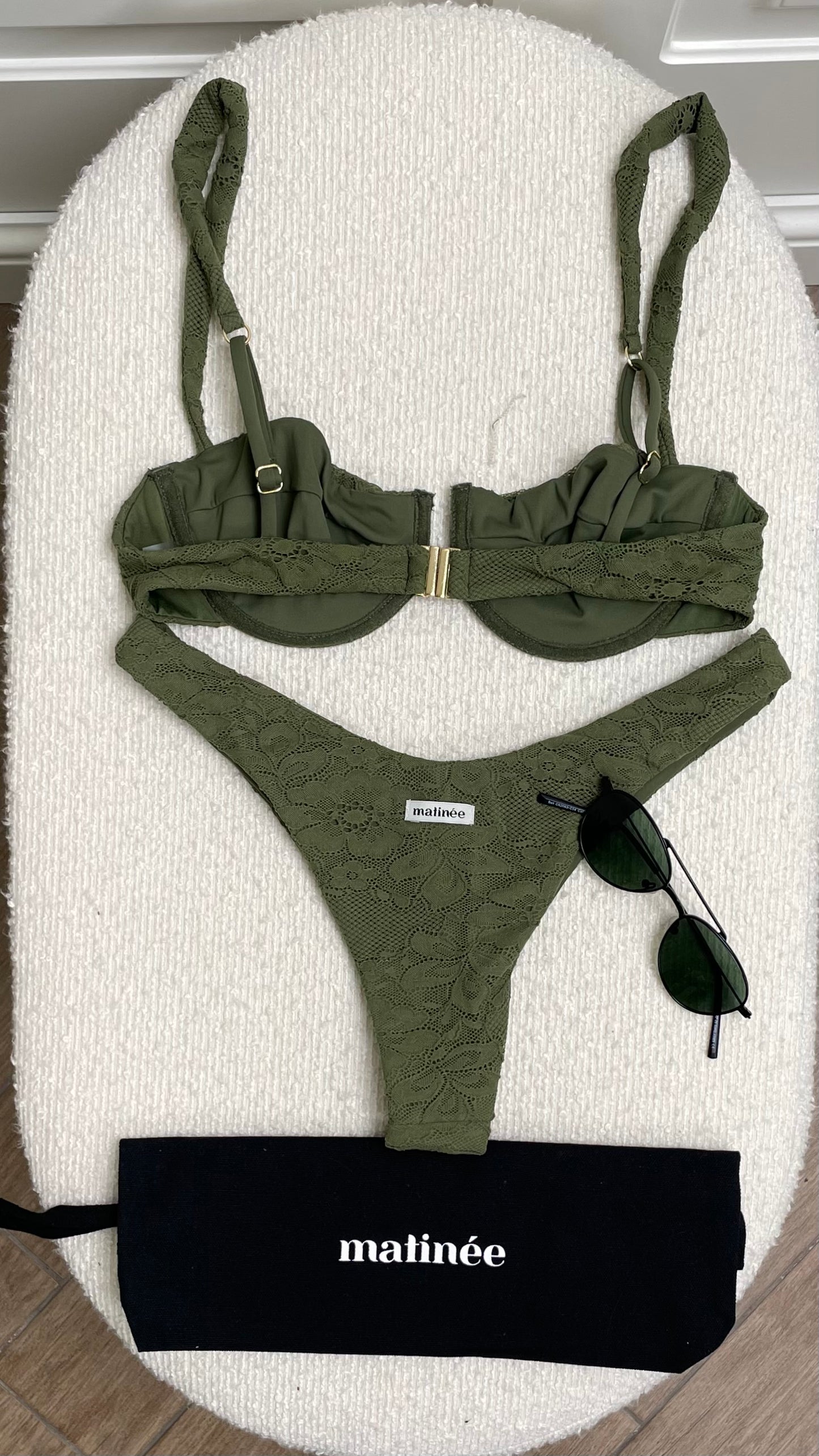 Adele merletto verde Matinée