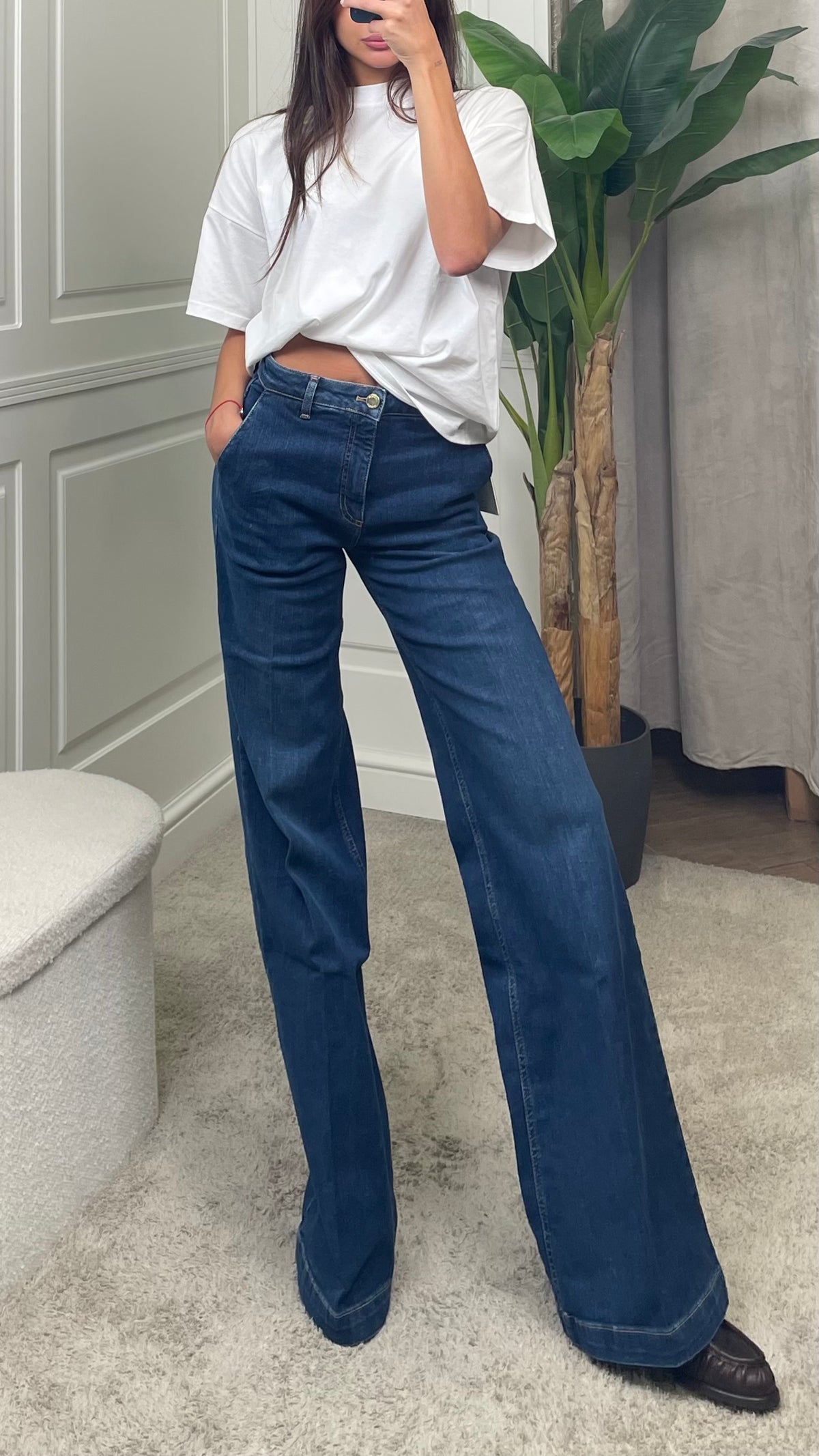Pantalone ELENA in denim blu Vicolo - DAC5046 -