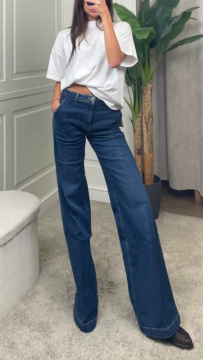 Pantalone ELENA in denim blu Vicolo - DAC5046 -