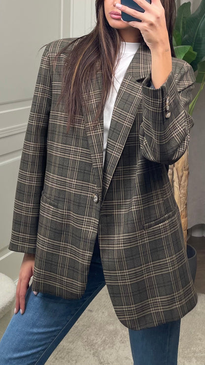 Blazer Over Principe di Galles Vicolo moro - TAC1490 -