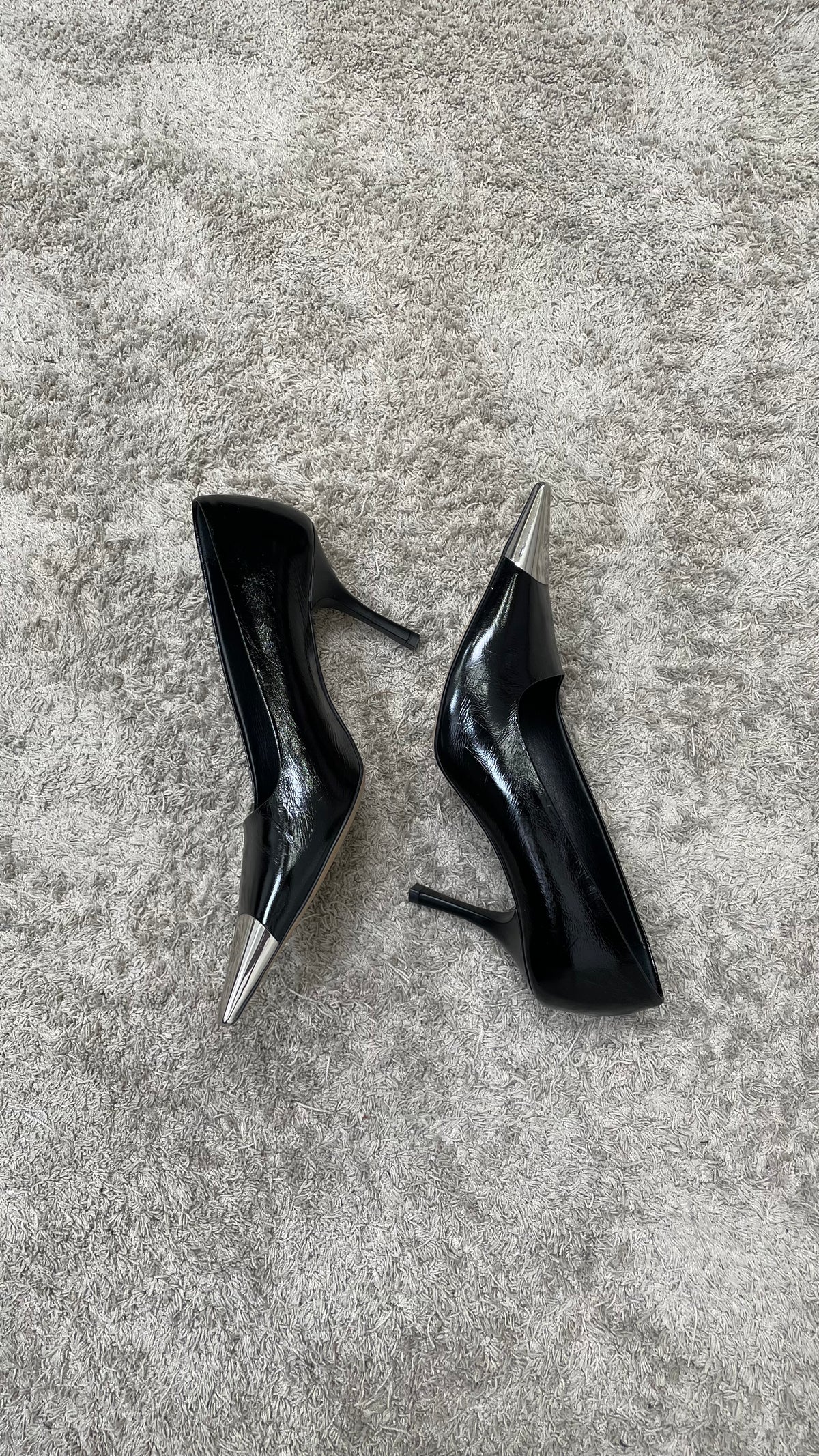 Décolleté pelle laccata nera Divine Follie