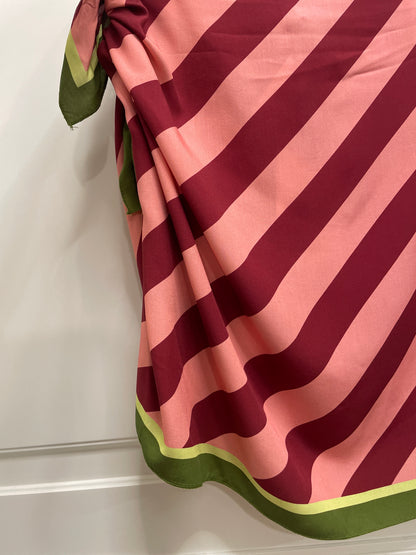 Minigonna pareo rigata rosso/fuxia HaveOne - GVS-Q271 -