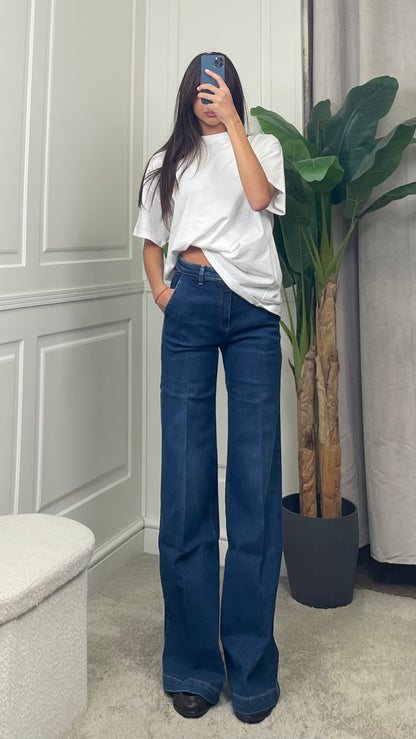 Pantalone ELENA in denim blu Vicolo - DAC5046 -