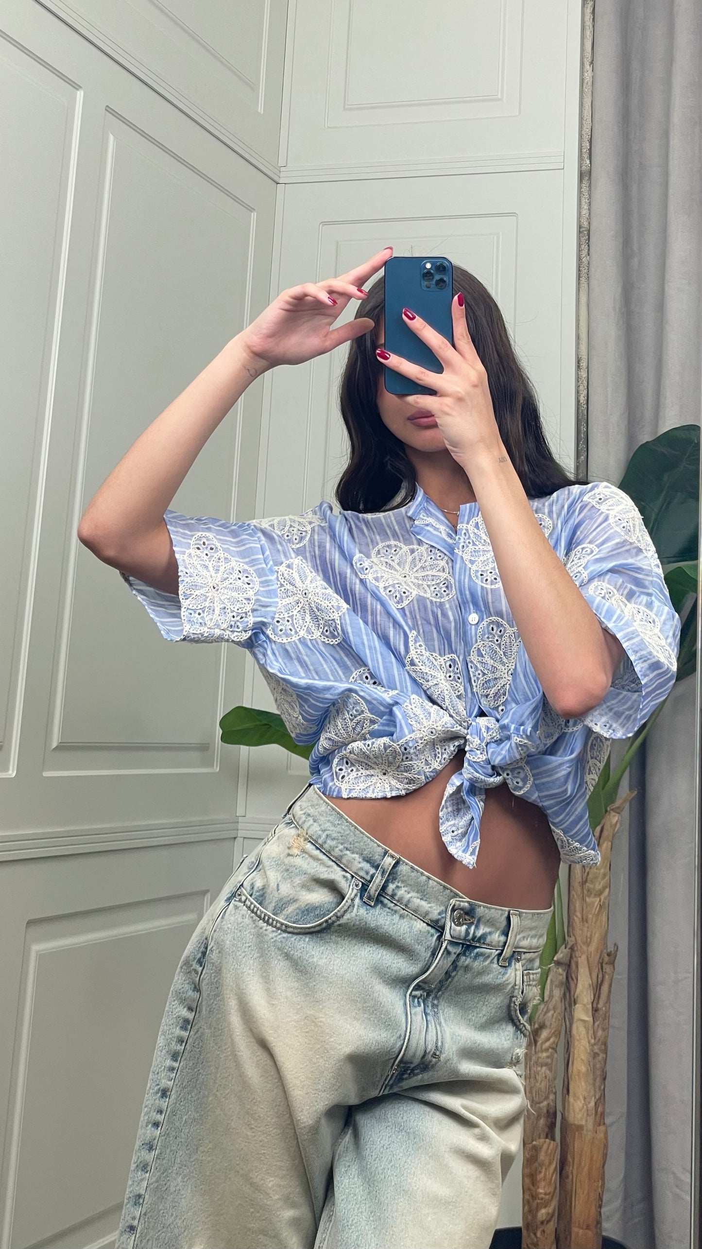Camicia con ricamo Vicolo - TAB2220 -