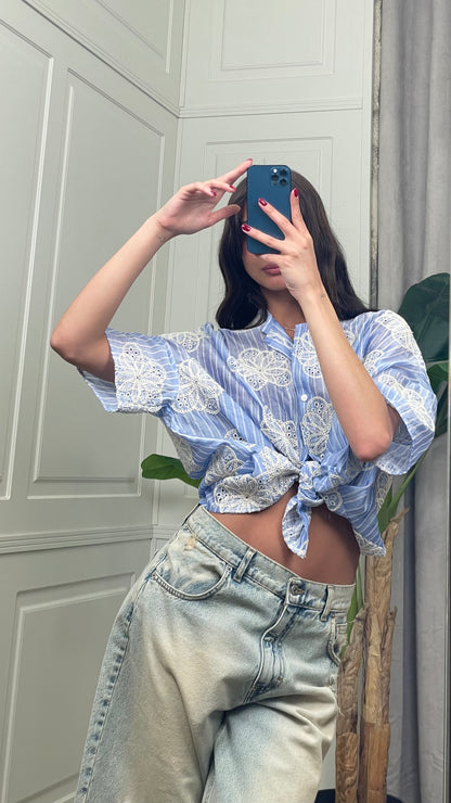Camicia con ricamo Vicolo - TAB2220 -
