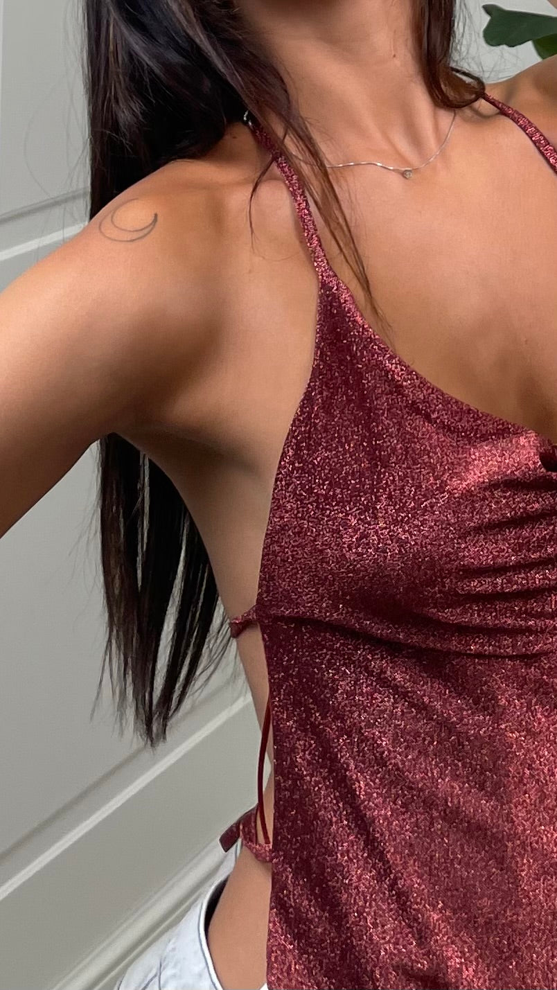 Top in Lurex bronzo HaveOne - RVS-Q069 -