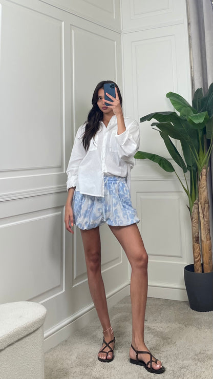Shorts palloncino fantasia celeste HaveOne - PWG-Q601 -