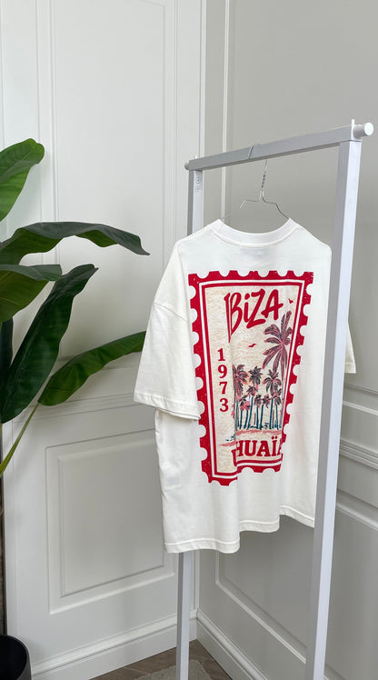 T-shirt mezza manica con stampa HaveOne - TDY-Q233 -
