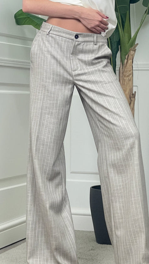 Pantalone Tailleur gessato - TAB1240 -