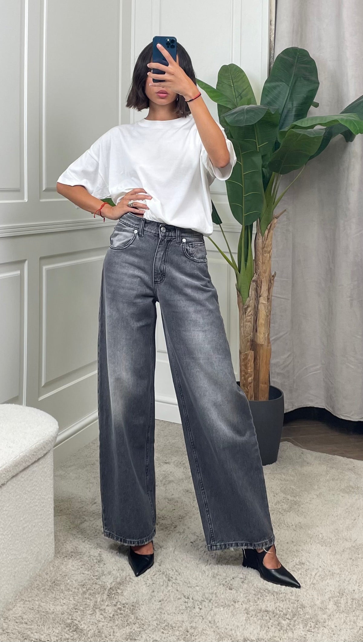 Jeans HaveOne “Bella” grigio -PLS-P284-