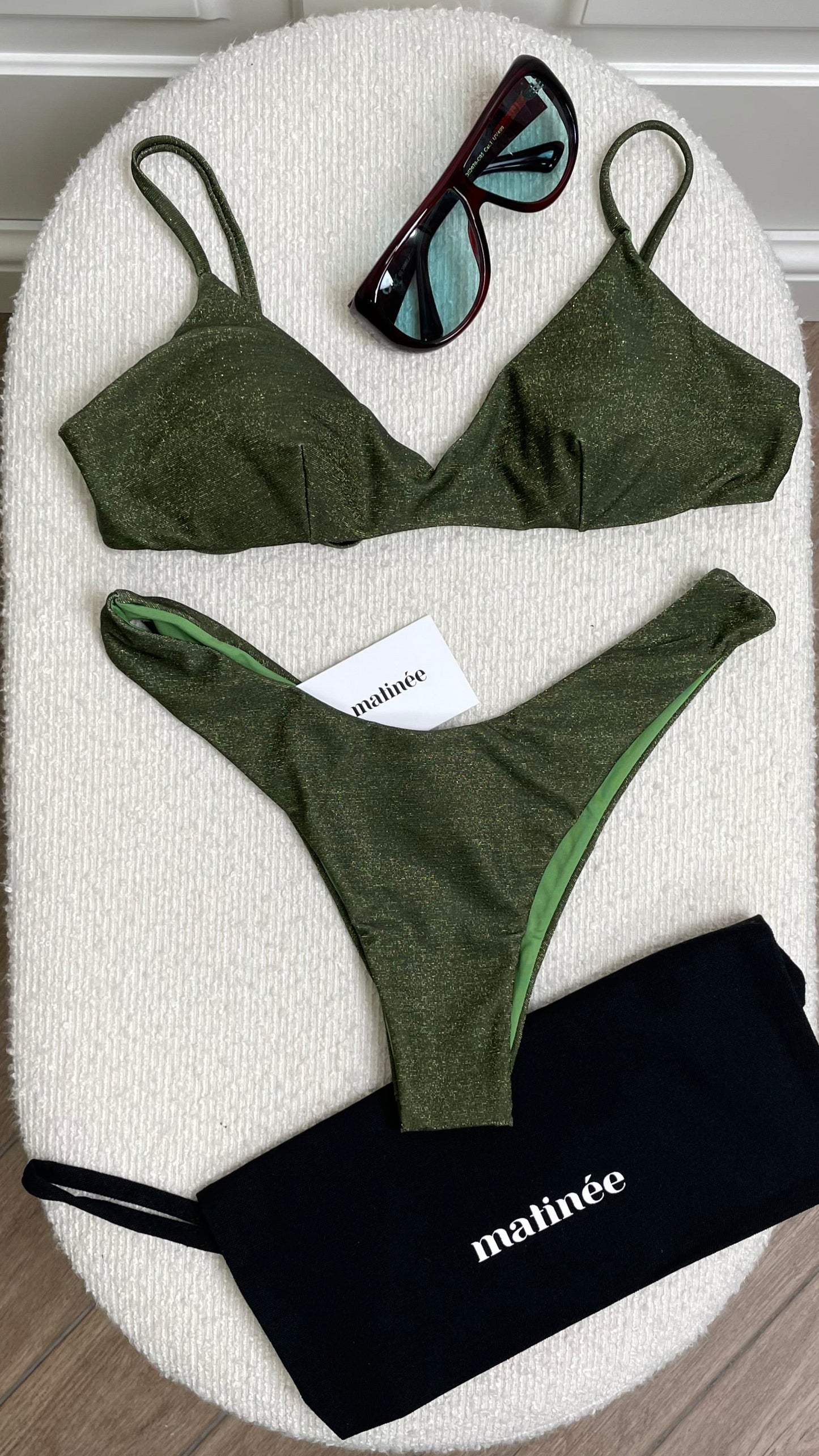 Tina Lurex verde Matinée