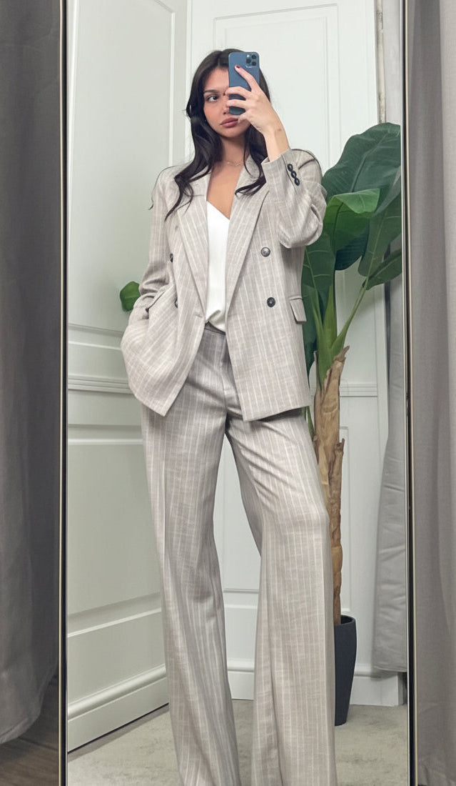 Pantalone Tailleur gessato - TAB1240 -