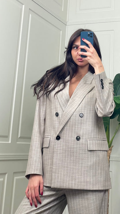 Blazer Tailleur ViCOLO gessato -TAB1244-