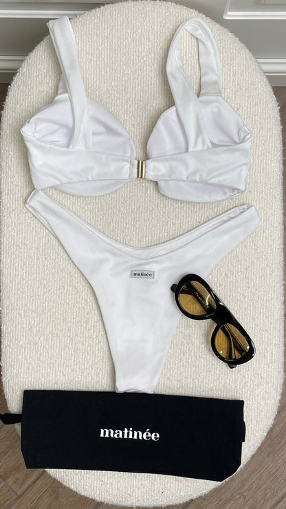 Jane lycra lucida bianco Matinée
