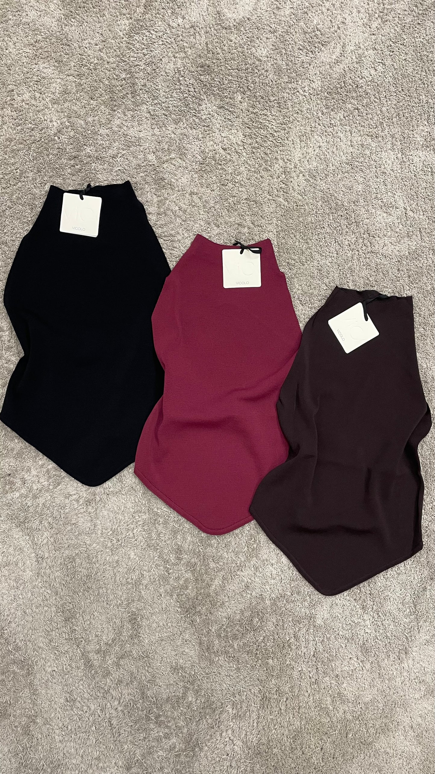 Top in maglia scollo americana Vicolo - 2AB2186 -