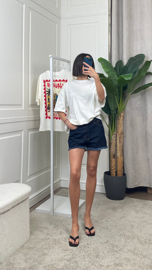 T-shirt mezza manica con stampa HaveOne - TDY-Q233 -