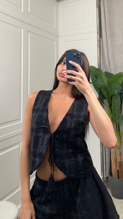 Gilet con ricami HaveOne - LMA-Q019 -