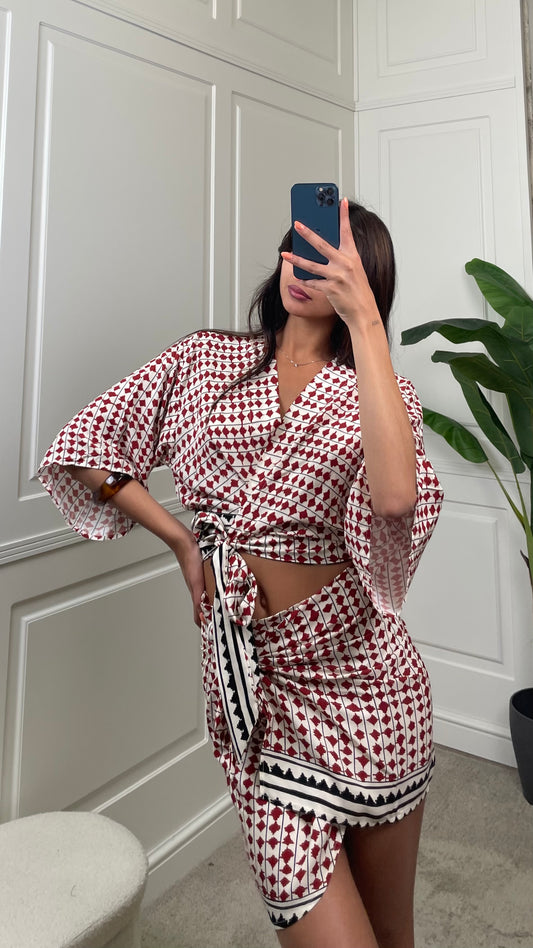 Camicia portafoglio fantasia tribale Vicolo - TAB2854 -