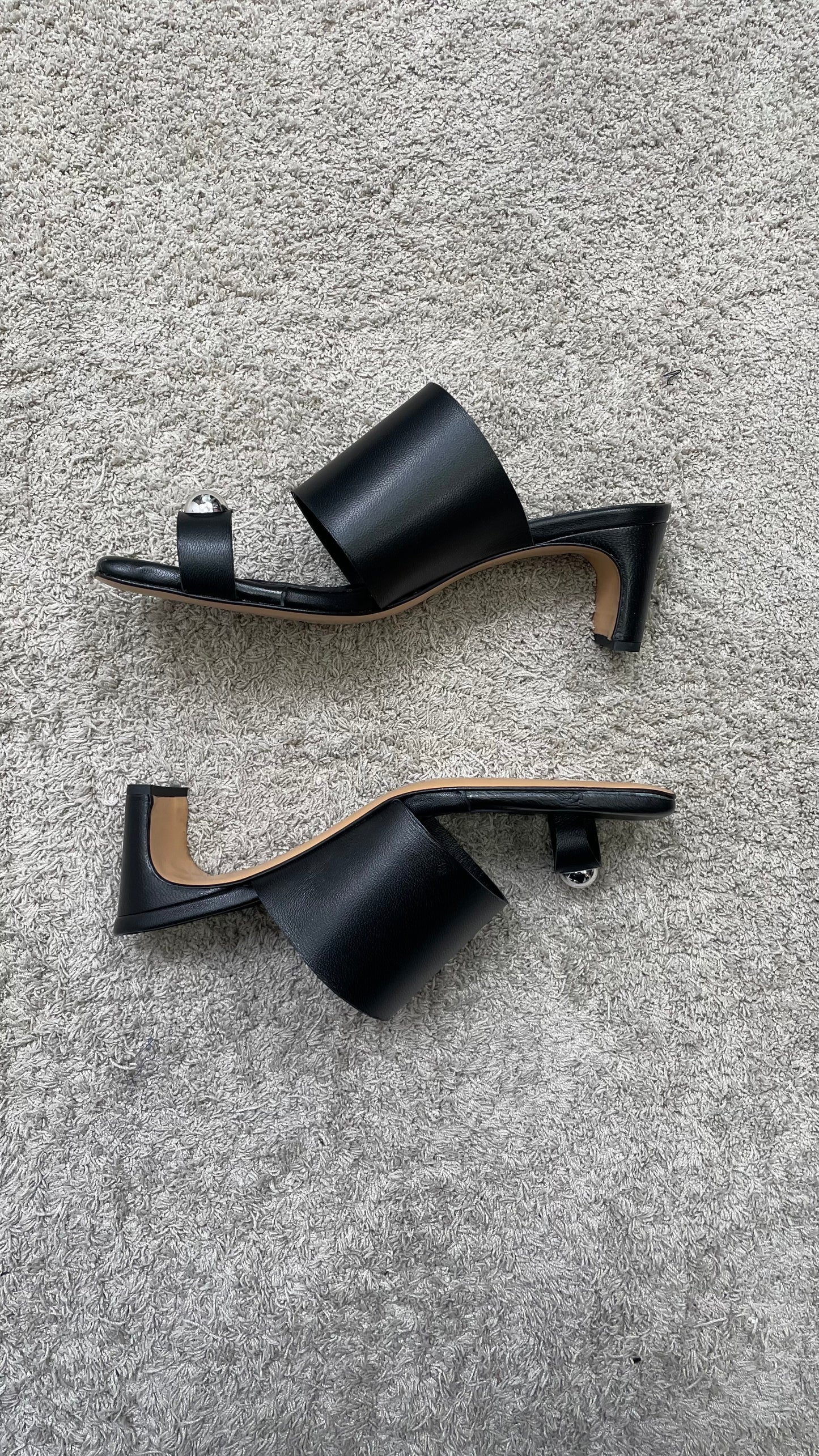 Sandalo nappa nera con gioiello Divine Follie - EMMAQ2736 -