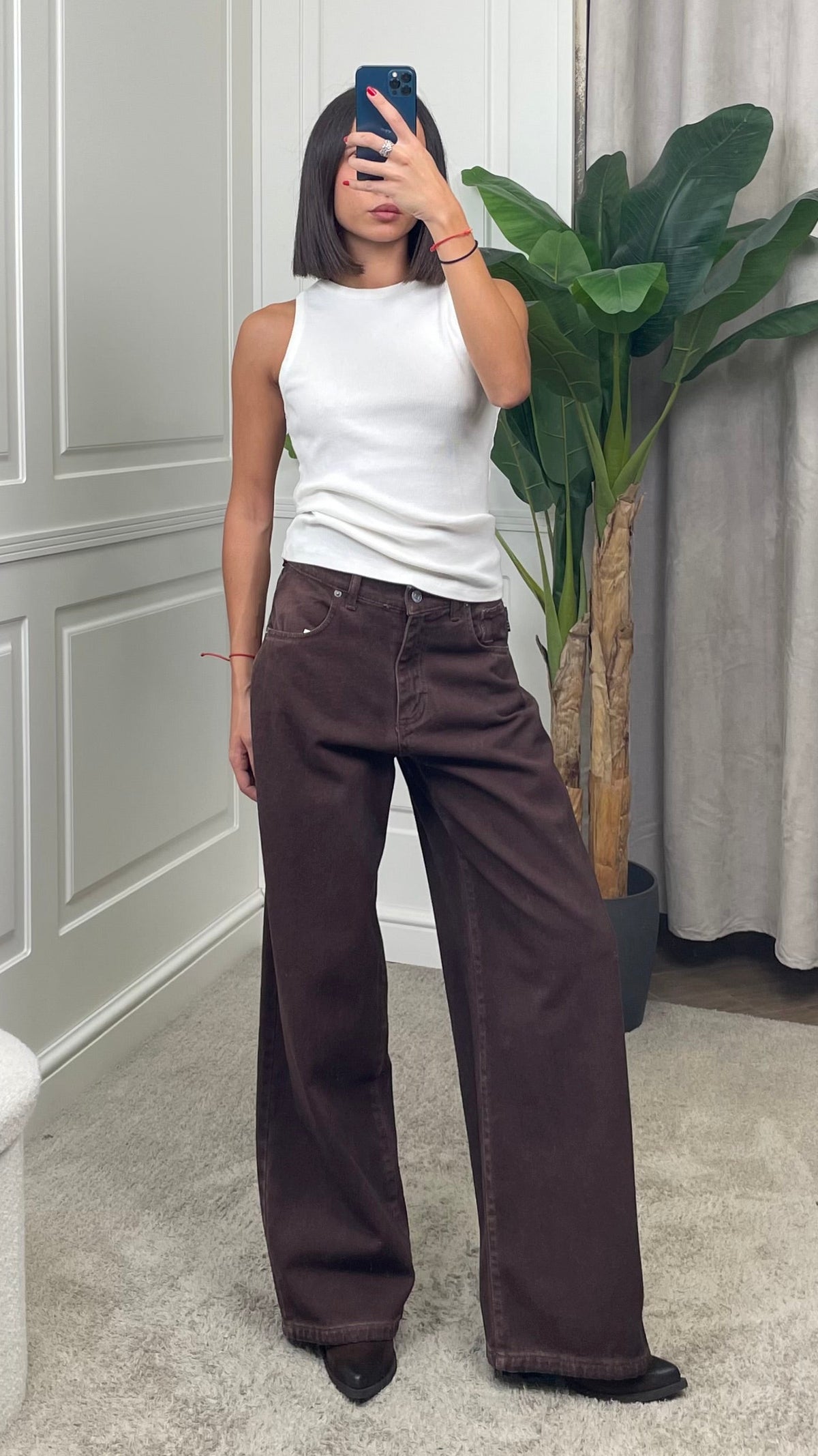 Jeans HaveOne “Bella” denim vintage cioccolato - PLS-R154 -