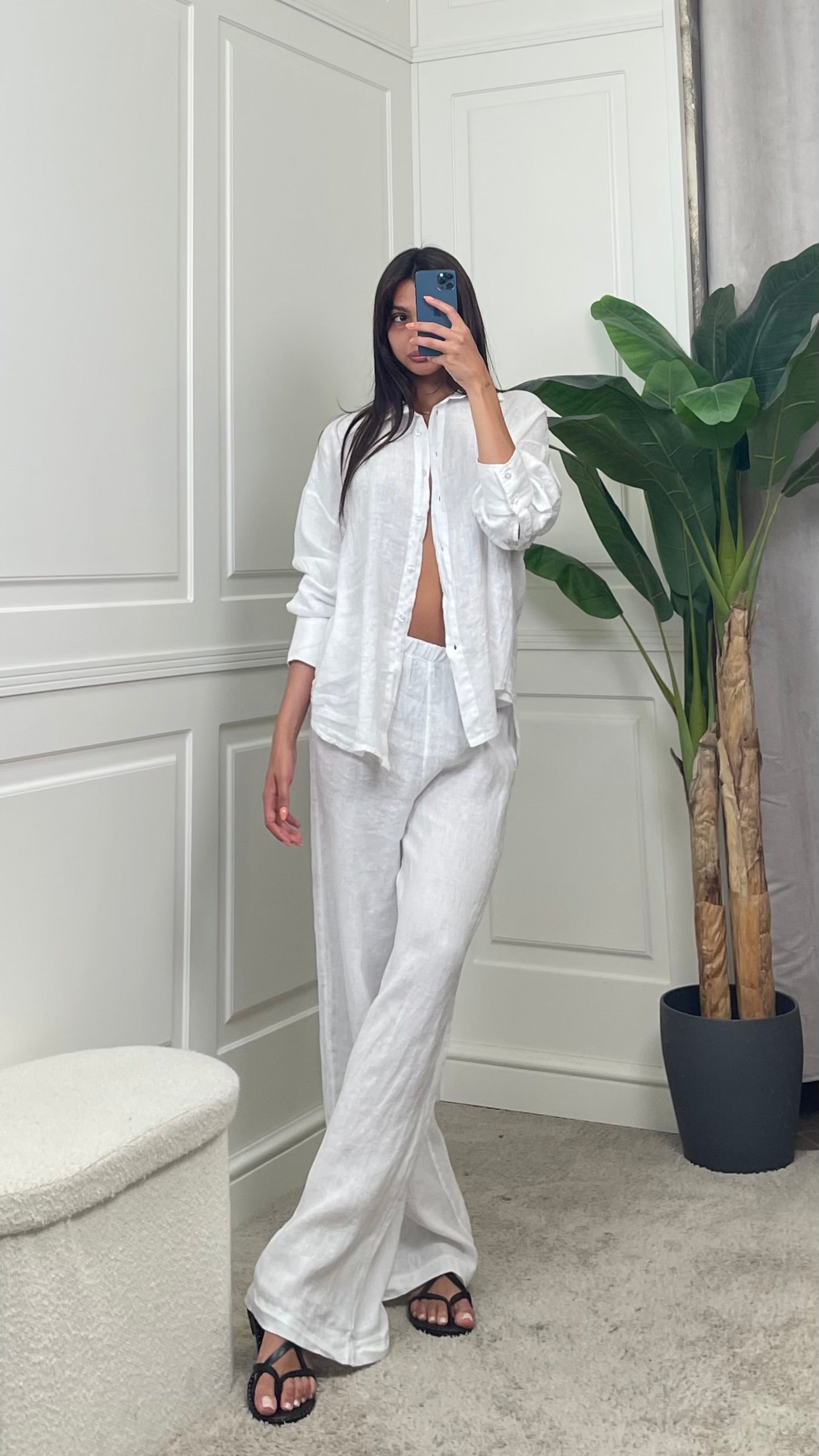 Camicia in puro lino HaveOne - CVE-Q436 -