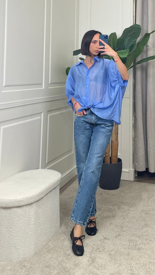 Camicia oversize semitrasparente Vicolo - TAB2383 -