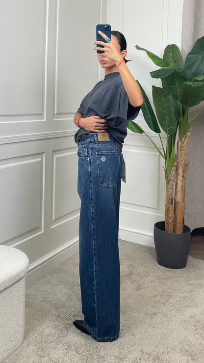 Jeans BELLA denim blu HaveOne - PLS-R097 -