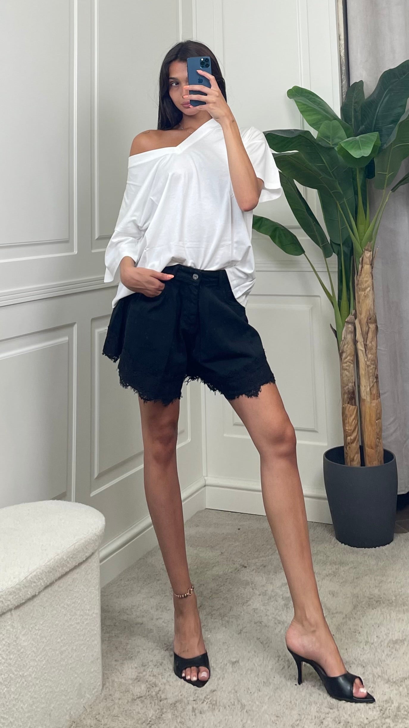 Shorts farfalla con pizzo sul fondo HaveOne - PSB-Q665 -