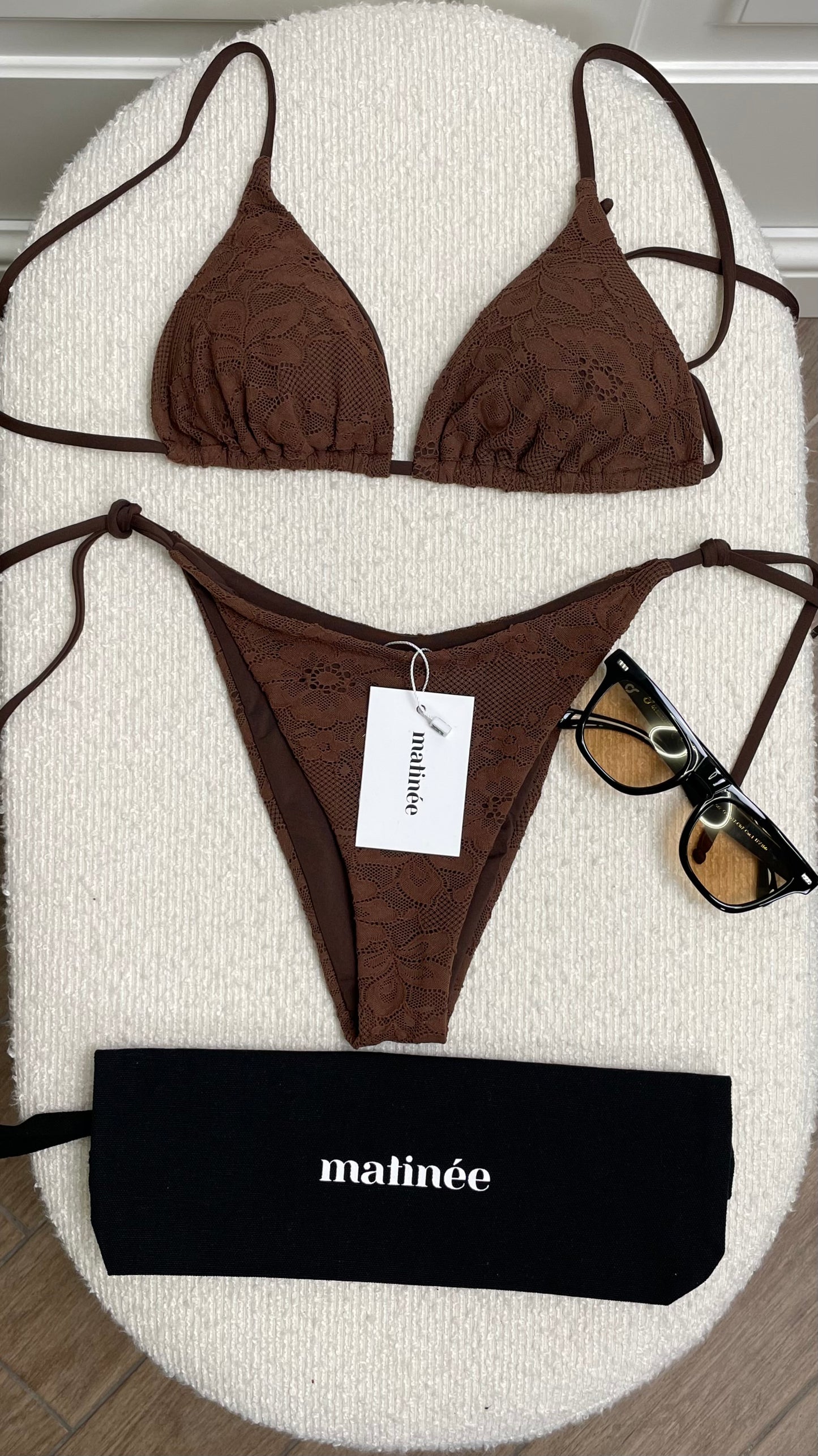 Kate merletto marrone Matinée