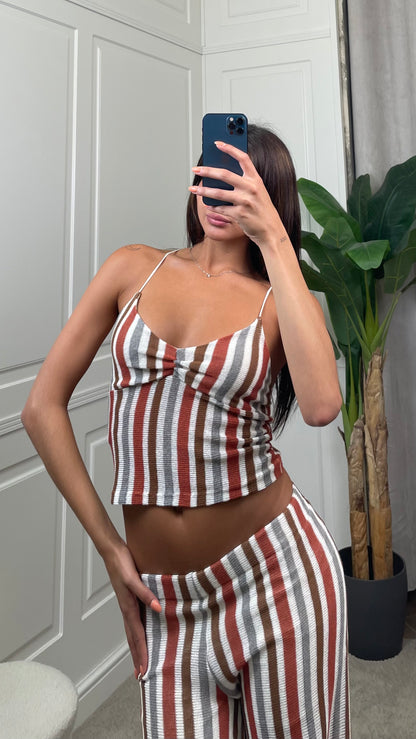 Top in maglia a righe HaveOne - RMA-Q325 -