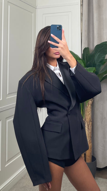 Balloon Crepe Blazer Silence Limited - GI5406 -