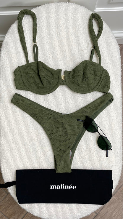 Adele merletto verde Matinée